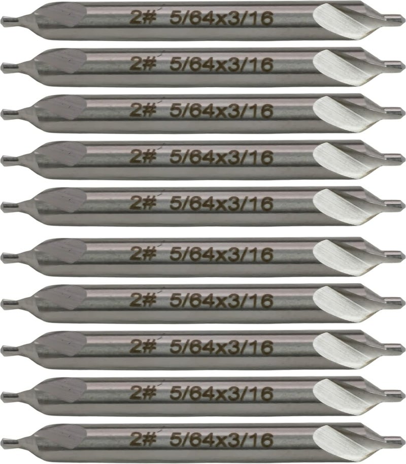 CME Tools CME 10 pcs M2 High-Speed Steel Center Drills, No. 2 Size - Image 1